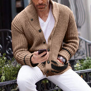 Men's Cardigan - Shawl Collar with Button Front