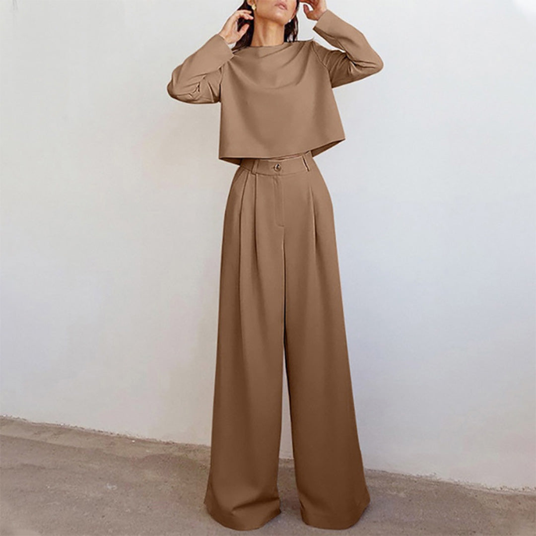 Karina - Elegant Two-Piece Palazzo Set for Women