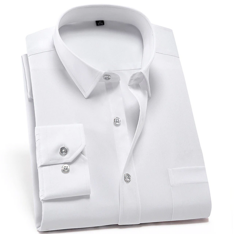 Men's Stretch Dress Shirt - Slim Fit & Wrinkle-Free