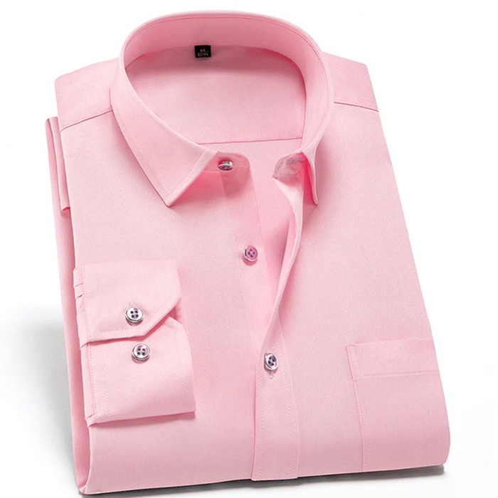 Men's Stretch Dress Shirt - Slim Fit & Wrinkle-Free