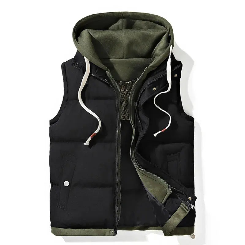 Men's Gilet - Hooded with Padded Design