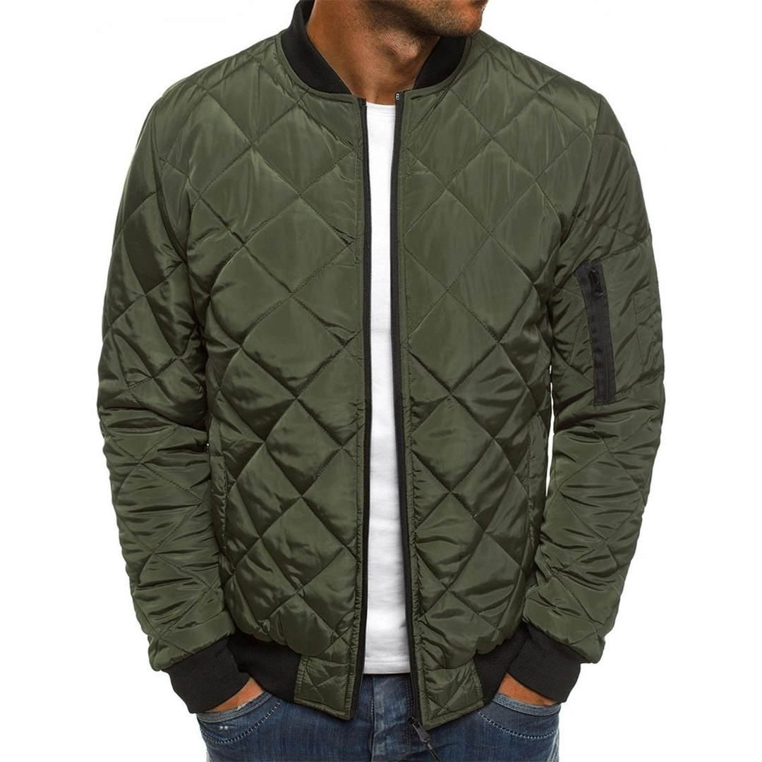 Comfortable and Casual Bomber Jacket with Zip Pockets for Men