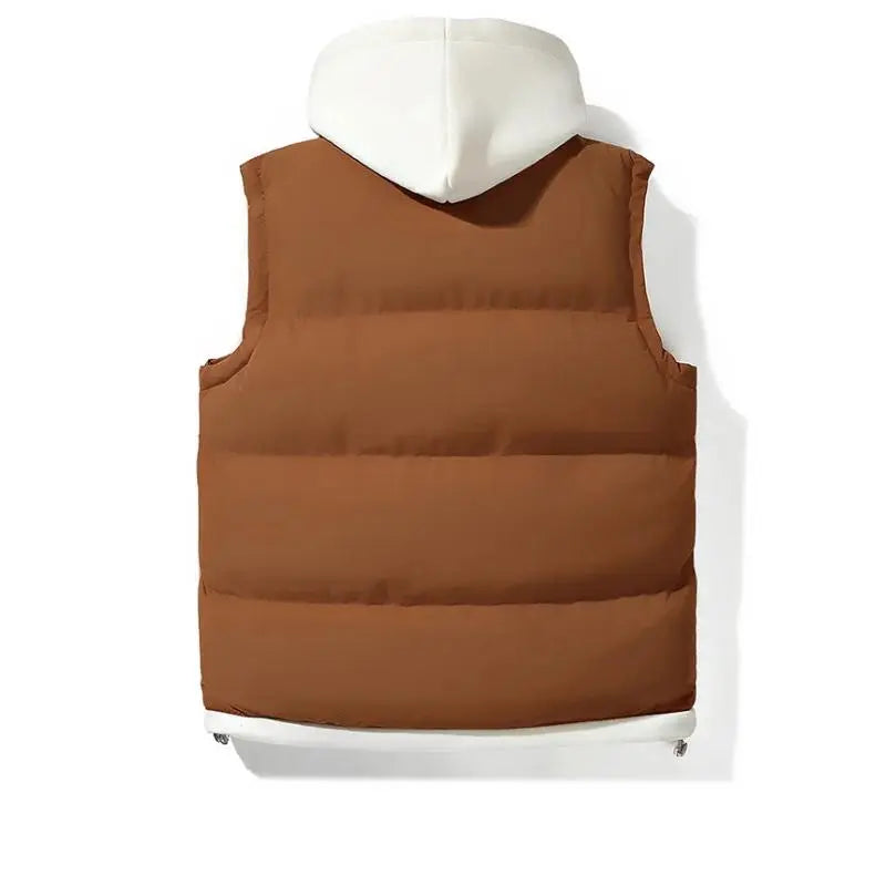 Men's Gilet - Hooded with Padded Design
