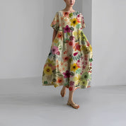 Chic and Stylish Loose Fit Printed Dress for Women