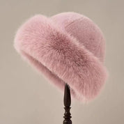 Women's Cossack Style Hat - With Wide Rounded Trim