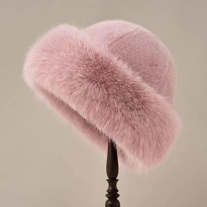 Women's Cossack Style Hat - With Wide Rounded Trim