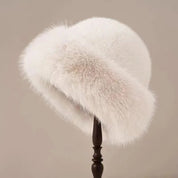 Women's Cossack Style Hat - With Wide Rounded Trim