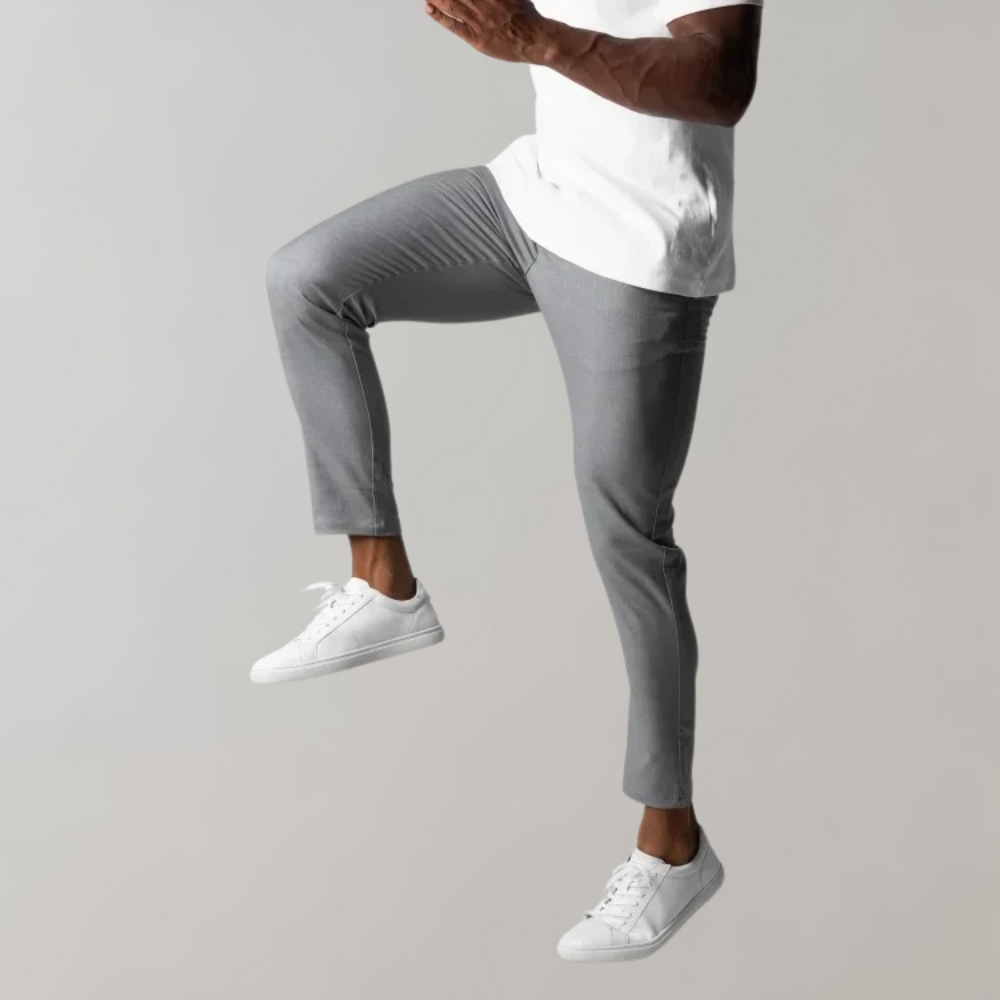 Men's Chino Work Trousers - Slim Fit & Ankle Length