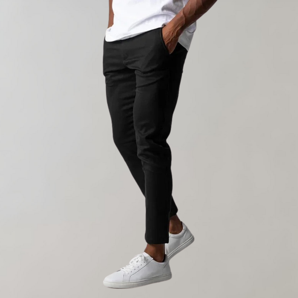 Men's Chino Work Trousers - Slim Fit & Ankle Length