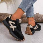 Women's Trainers - Chunky Sole with Contrast Panel Design