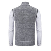 Men's Gilet - Stand Collar with Full Zip Fastening