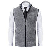Men's Gilet - Stand Collar with Full Zip Fastening