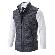 Men's Gilet - Stand Collar with Full Zip Fastening