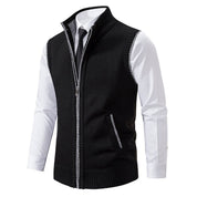 Men's Gilet - Stand Collar with Full Zip Fastening