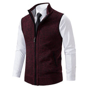 Men's Gilet - Stand Collar with Full Zip Fastening