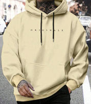 Men's Oversized Hoodie - 'Originals' Graphic & Kangaroo Pocket