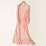 Women's Cardigan - Open Front with Longline Design
