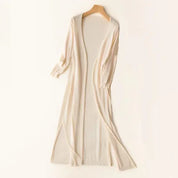 Women's Cardigan - Open Front with Longline Design