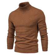 Men's Roll Neck Jumper - Ribbed Slim Fit Design
