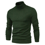 Men's Roll Neck Jumper - Ribbed Slim Fit Design