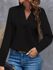Stylish and Comfortable V-Neck Blouse for Women