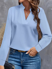 Stylish and Comfortable V-Neck Blouse for Women