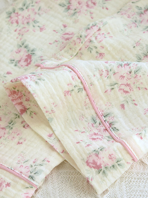 Carla - Cotton Pyjama Set with Floral Print for Women