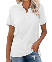 Breathable Casual Polo Shirt for Women