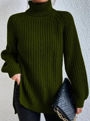 Women’s Jumper - Roll Neck and Ribbed Knit