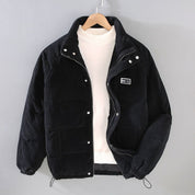 Men's Winter Jacket – Quilted Design with High Neck