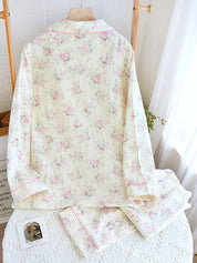 Carla - Cotton Pyjama Set with Floral Print for Women