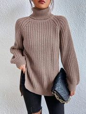 Women’s Jumper - Roll Neck and Ribbed Knit