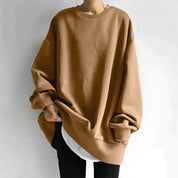 Women's Sweatshirt - Oversized Fit with Crew Neck