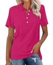 Breathable Casual Polo Shirt for Women