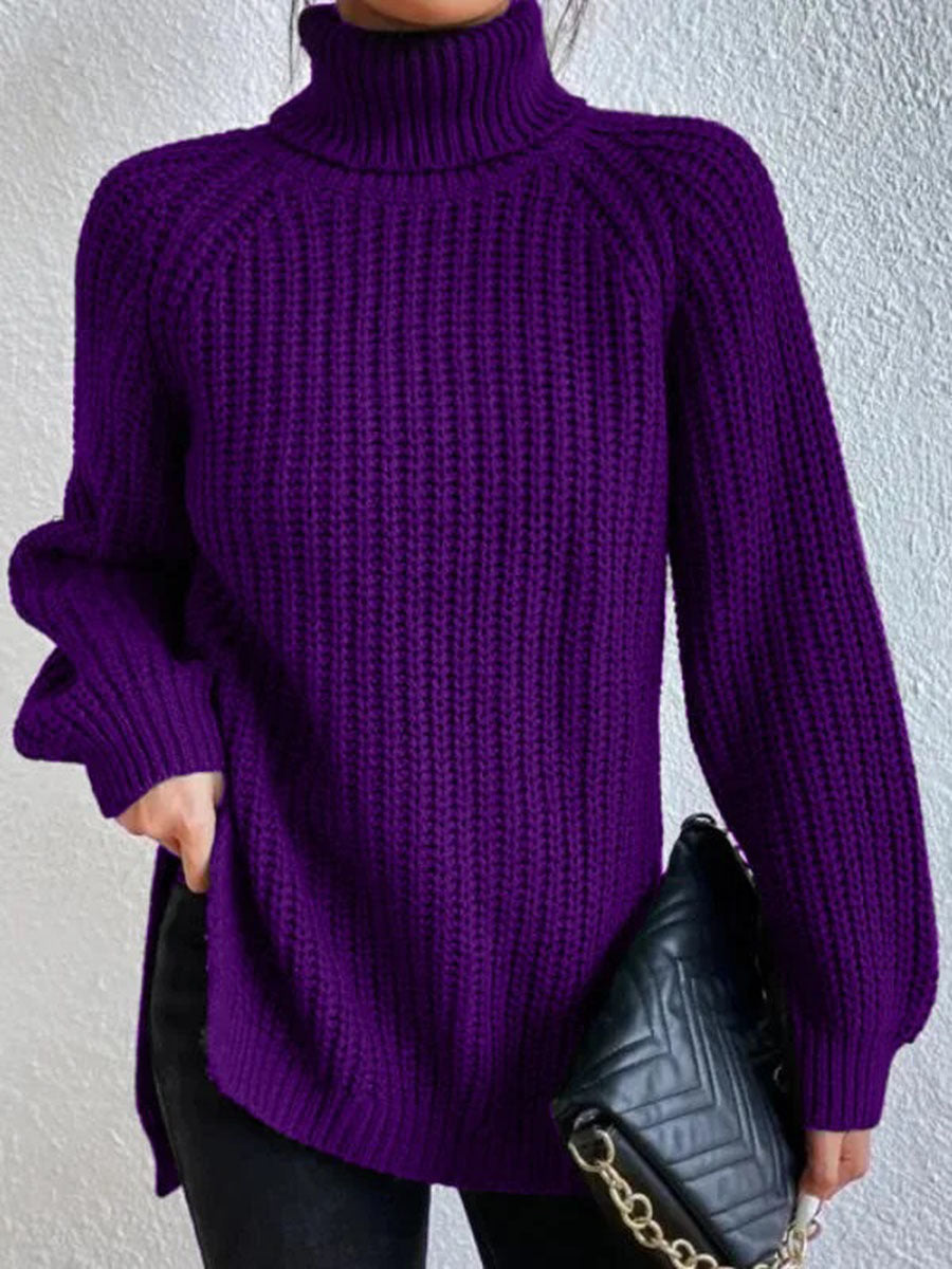 Women’s Jumper - Roll Neck and Ribbed Knit