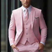 Men's Three-Piece Suit - Peak Lapel & Slim-Fit