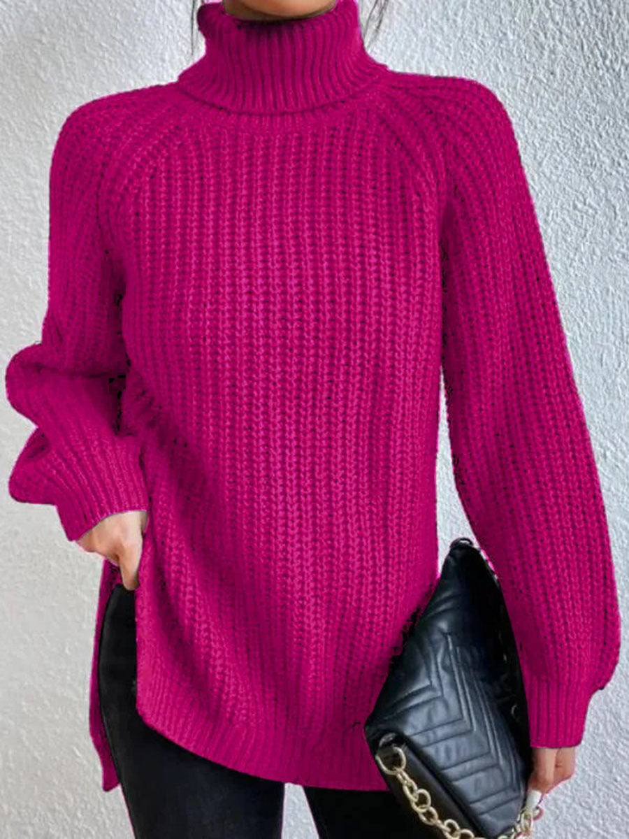 Women’s Jumper - Roll Neck and Ribbed Knit