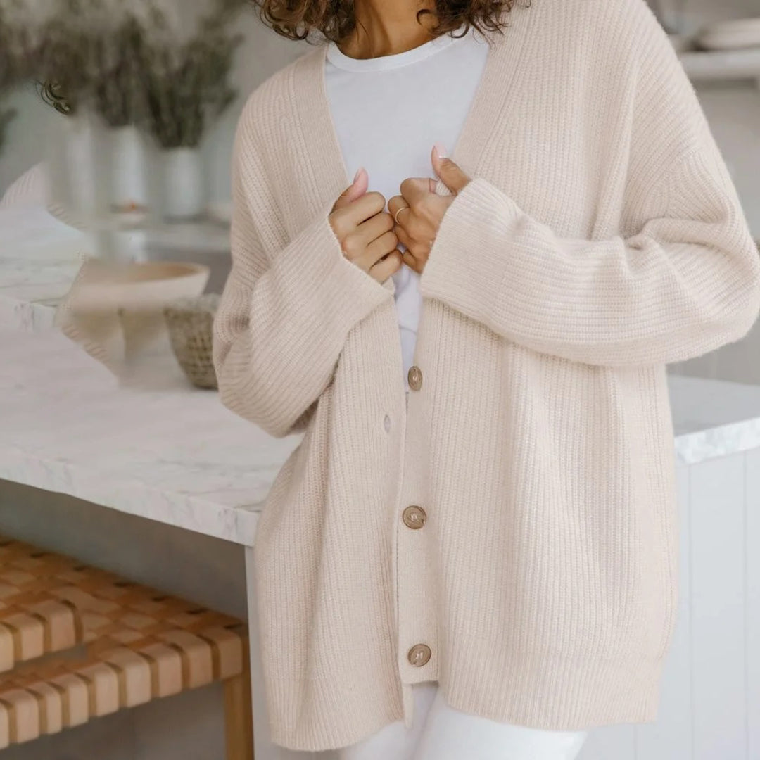 Women's Relaxed Fit Knit Cardigan - Lightweight Layering Piece