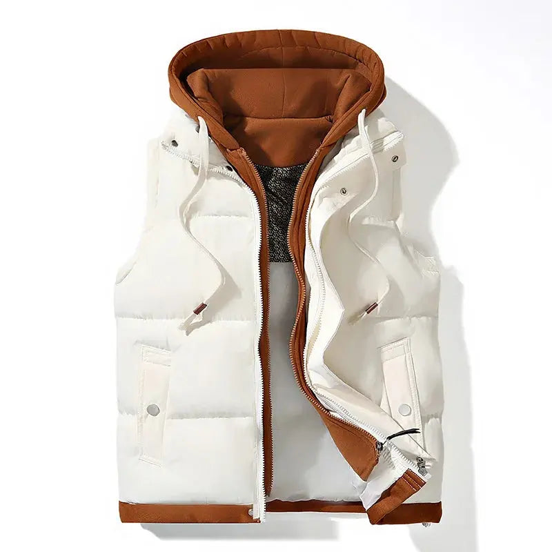 Men's Gilet - Hooded with Padded Design