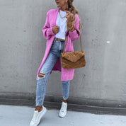 Women's Classic Long Knit Cardigan - Versatile All-Season Layer