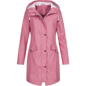 Women's Waterproof Long Jacket - Windproof & Comfortable