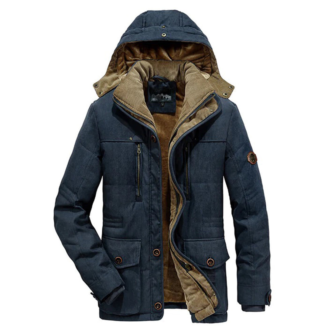 Men's Winter Jacket – Parka Style with Hood