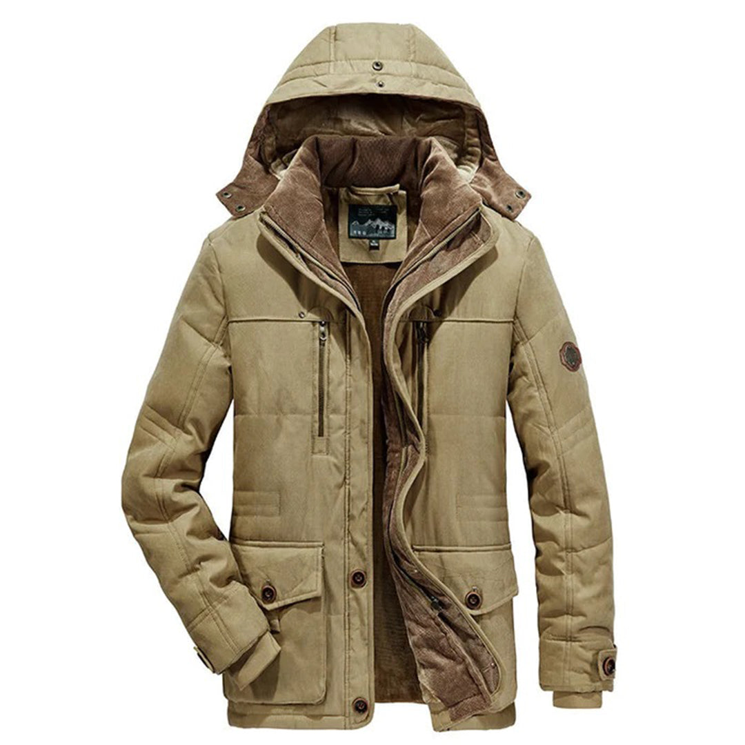 Men's Winter Jacket – Parka Style with Hood