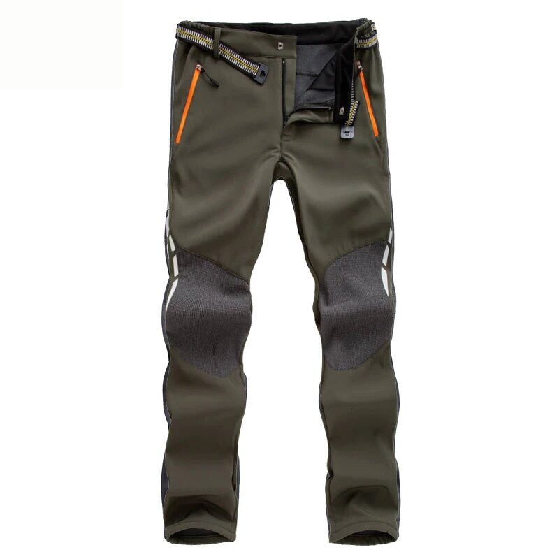 Men's Waterproof Trousers - Lined Two-Tone with Zip Pockets