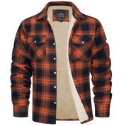 Men's Plaid Winter Jacket - Cosy Lined