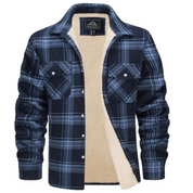 Men's Plaid Winter Jacket - Cosy Lined