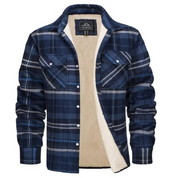 Men's Plaid Winter Jacket - Cosy Lined