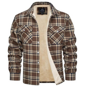 Men's Plaid Winter Jacket - Cosy Lined