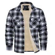 Men's Plaid Winter Jacket - Cosy Lined