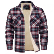 Men's Plaid Winter Jacket - Cosy Lined